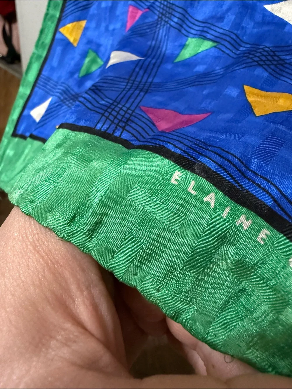 Vintage 80s silk scarf